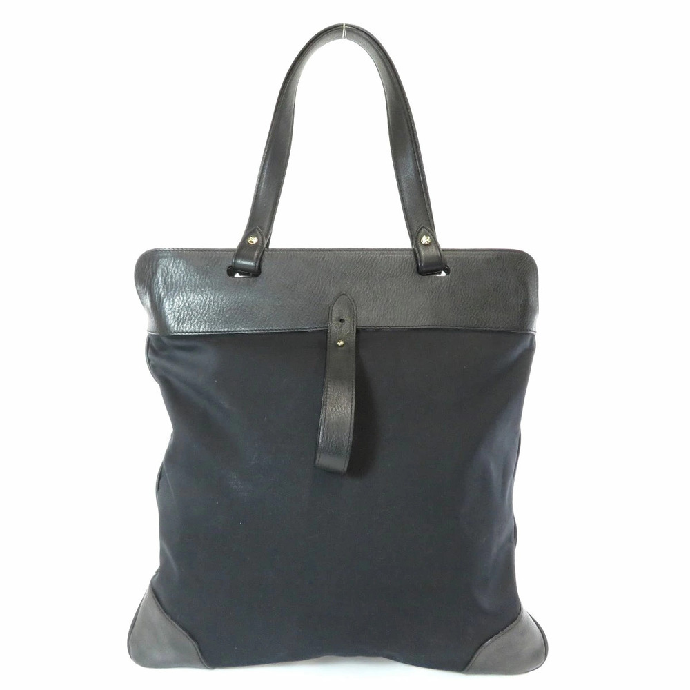 Burberry Logo Tote Bag Canvas Leather - Picture 2 of 11